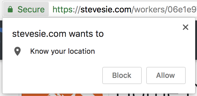 Current location browser